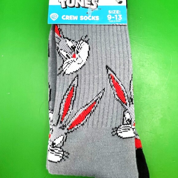 Lot of 3 Cartoon Crew Socks Peanuts Snoopy Disney Mickey Looney Tunes Bugs Bunny - Picture 11 of 15